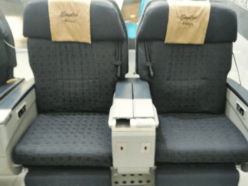 Assento Classe Executiva Passageiro Avião Comercial