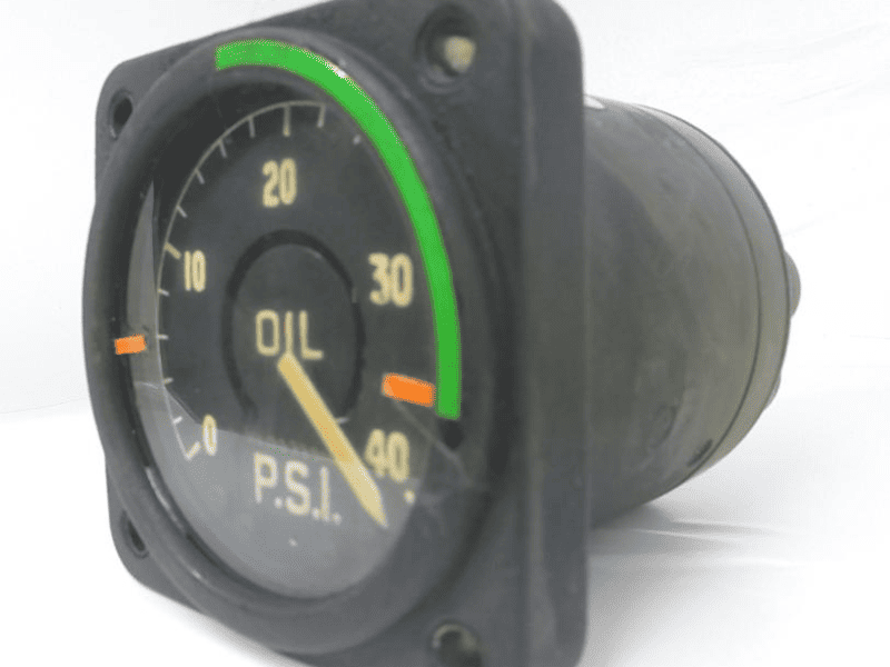 Instrumento de Avião Mostrador de Pressão de Óleo Motor