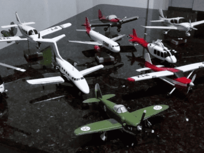 Maquetes Aviões Helicóptero em Madeira