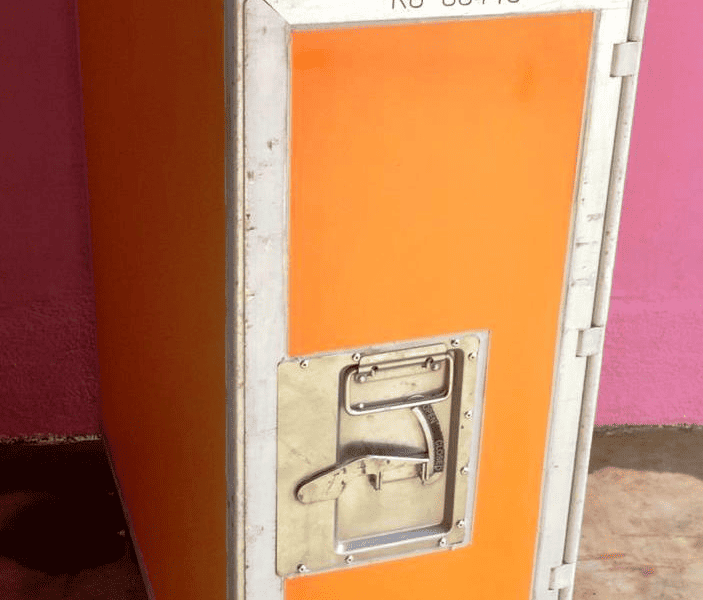 Carrinho Trolley Laranja duas portas