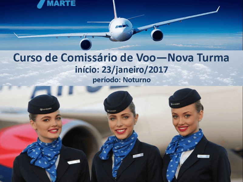 Curso de Comissário(a) de Voo