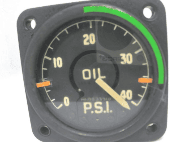 Instrumento de Avião Mostrador de Pressão de Óleo Motor