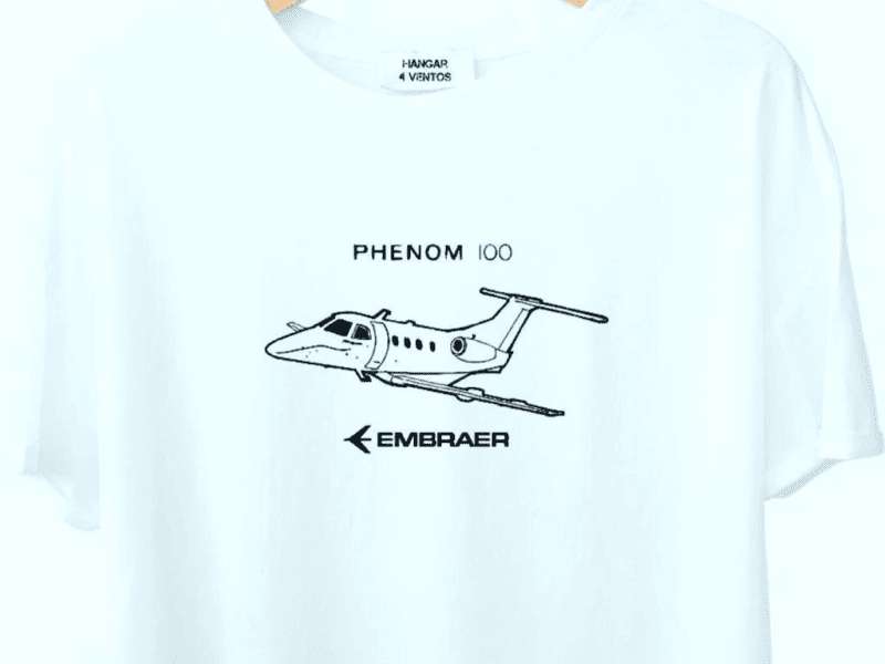 Camisetas com temas de Aviação