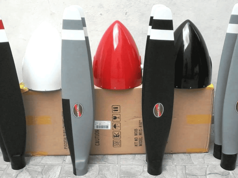 Hélice Bipá em Fibra de Vidro Réplica