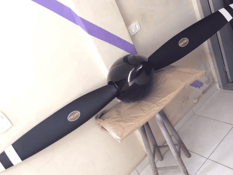 Hélice Bipá em Fibra de Vidro Réplica