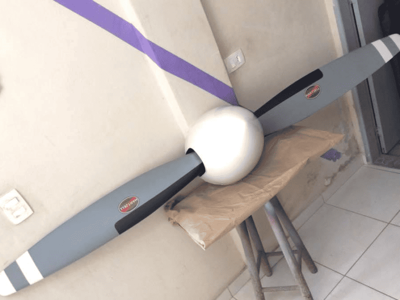 Hélice Bipá em Fibra de Vidro Réplica
