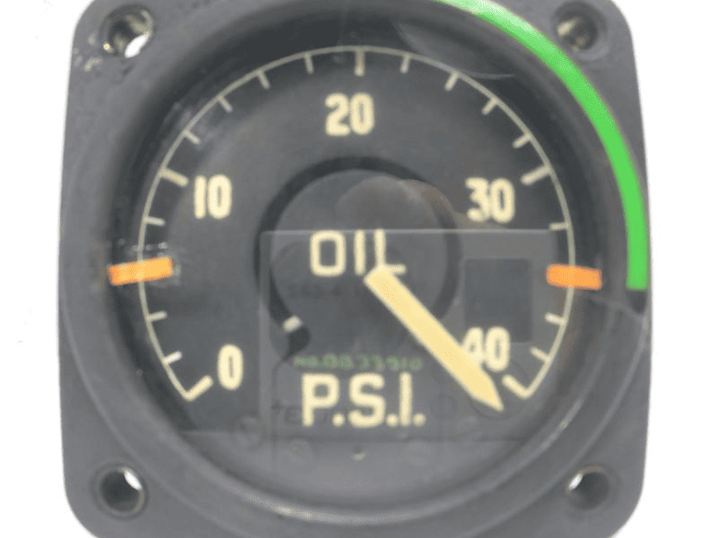 Instrumento de Avião Mostrador de Pressão de Óleo Motor