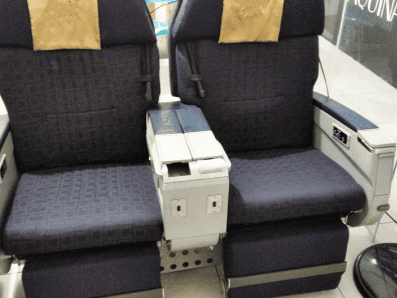 Assento Classe Executiva Passageiro Avião Comercial