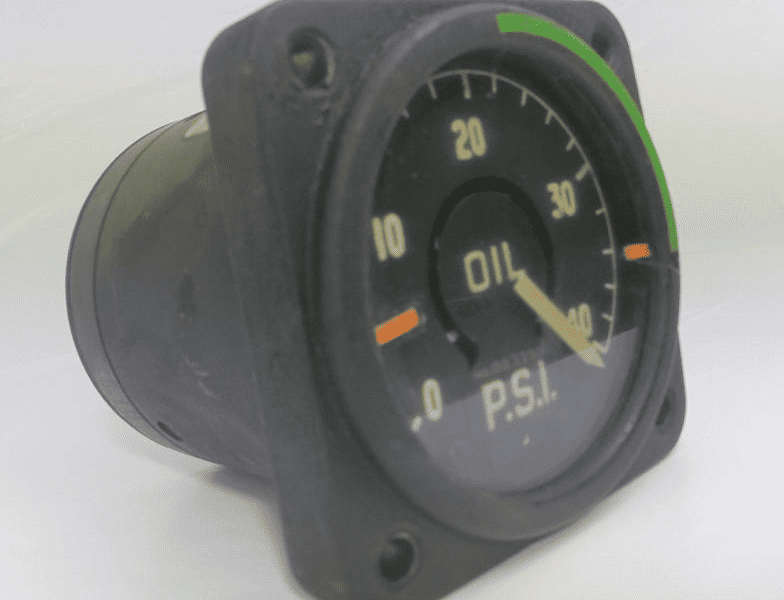 Instrumento de Avião Mostrador de Pressão de Óleo Motor