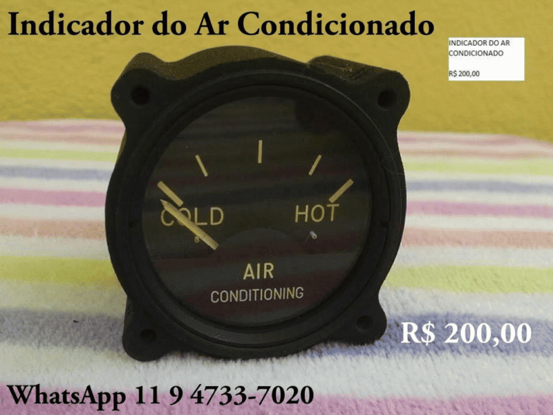 Instrumento de Avião Indicador do Ar Condicionado
