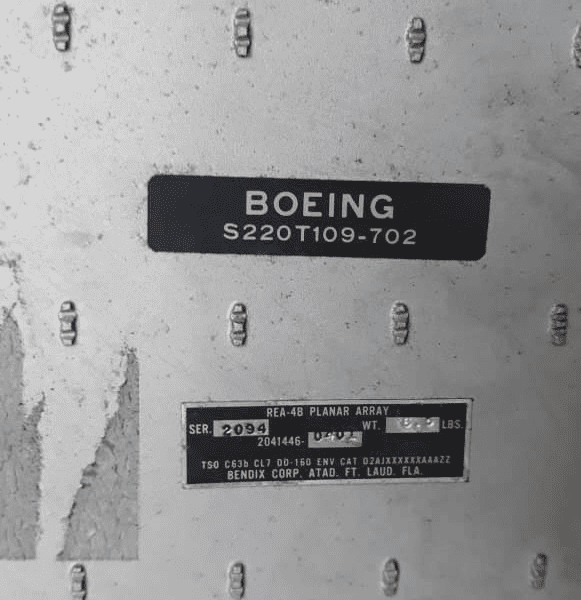 Radar Meteorológico do Boeing 737-200