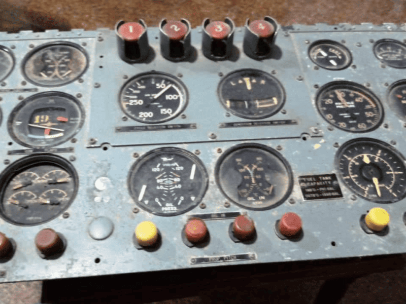 Painel Original de Instrumentos do Avião NA T-6