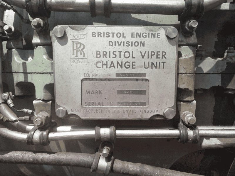Motor a Jato de Avião Rolls Royce VIPER 540 do AT 26 Xavante