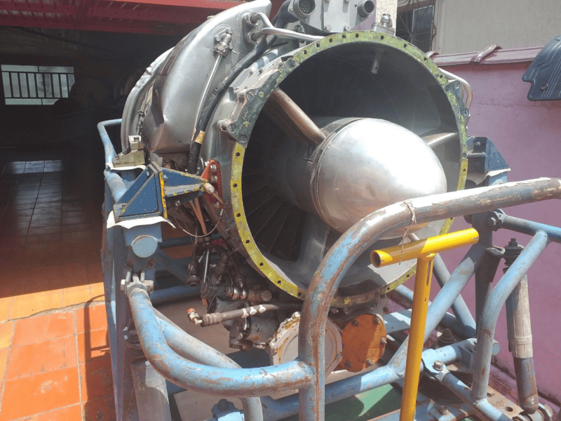Motor a Jato de Avião Rolls Royce VIPER 540 do AT 26 Xavante