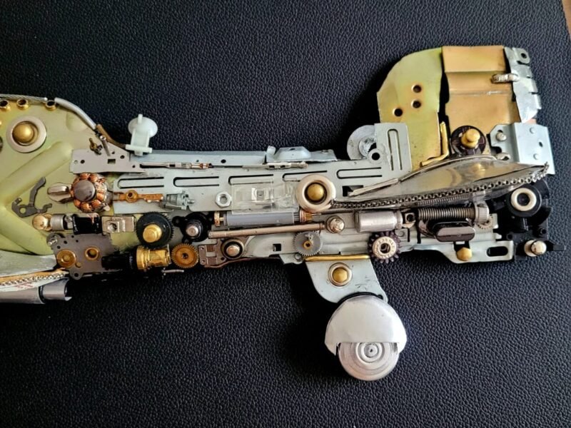 Quadro de Avião da 2a Guerra T-28 TROJAN em 3D feito com material reciclável de eletrônicos