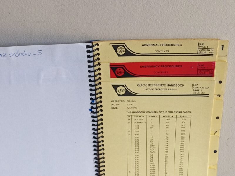 Manual de voo do Avião Fokker 50 ( original)