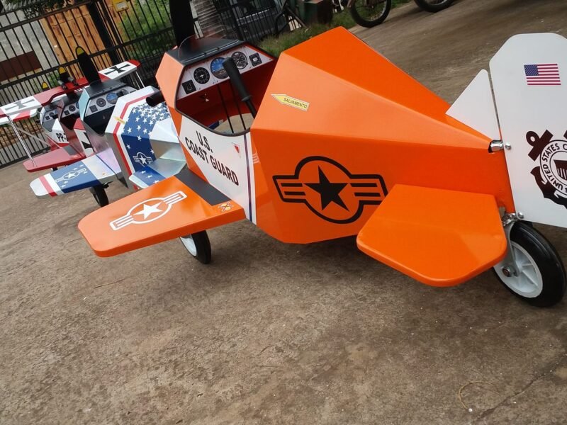 Avião Pedalinho Infantil em Metal - Vintage -