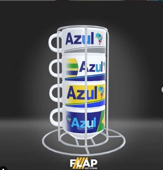 Torre de Xícaras Personalizadas da Flap Gift Store