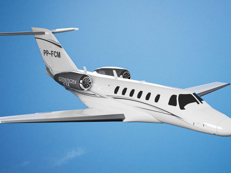 Serviço de Modelagem 3D para Visualização de Adesivos Personalizados em Aeronaves
