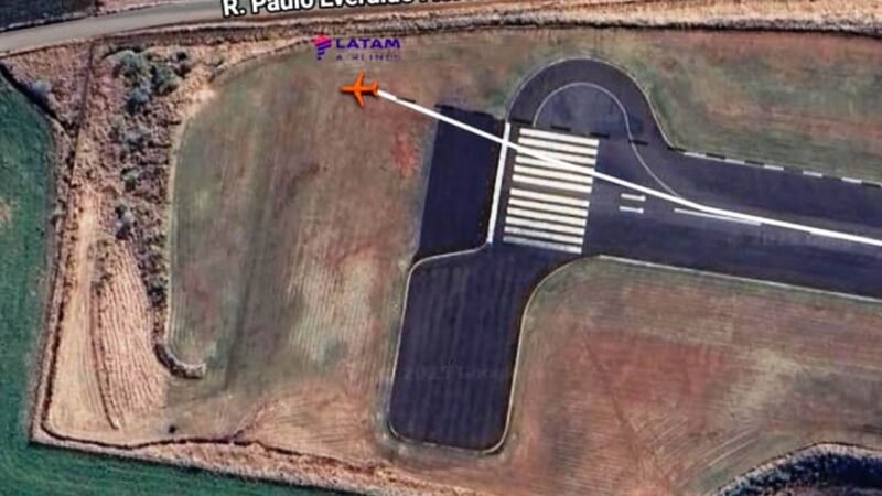 Aviao-Latam-3276-sai-da-pista-em-Chapeco-SC