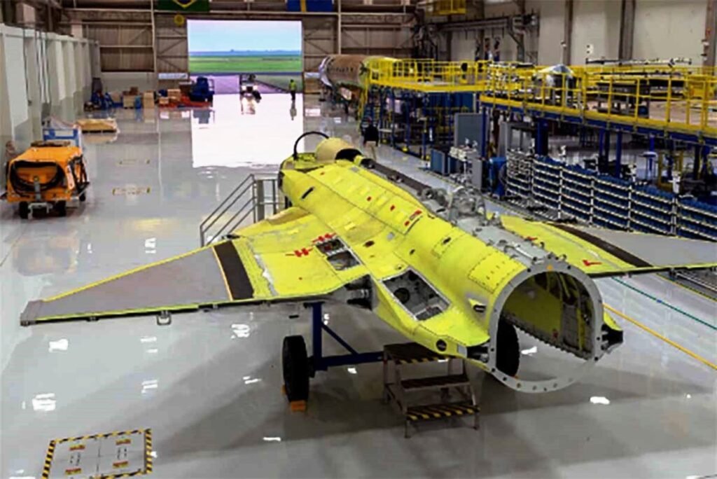 Imagem do Próximo Caça F-39 Fabricado pela Embraer_Foto Embraer.