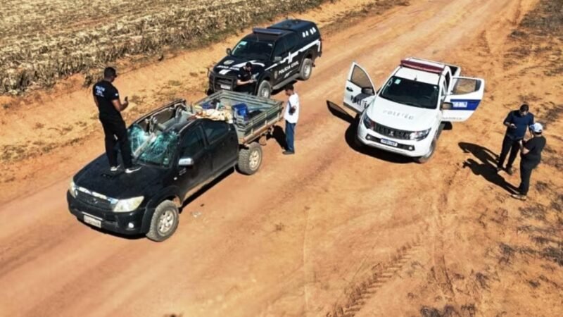 Aviao-Agricola-bate-em-Caminhonete-ao-decolar-e-mata-uma-pessoa_Imagem-Policia-Ciivl-de-MT