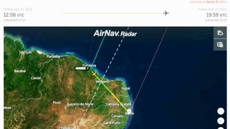 Desvio do AZUL A-330-900 em que um dos Pilotos passou mal