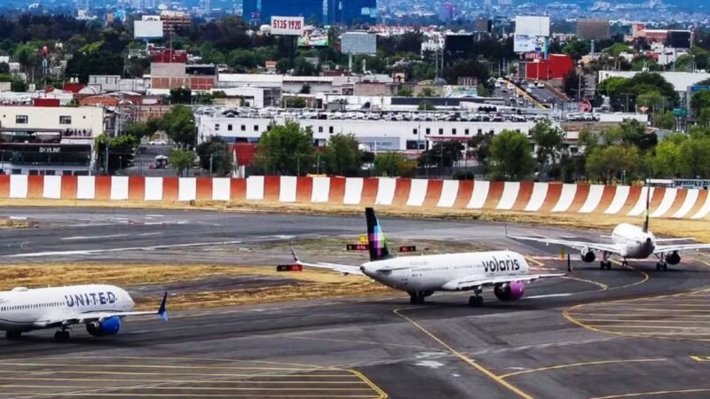 Quase Colisão na Pista na cidade do México