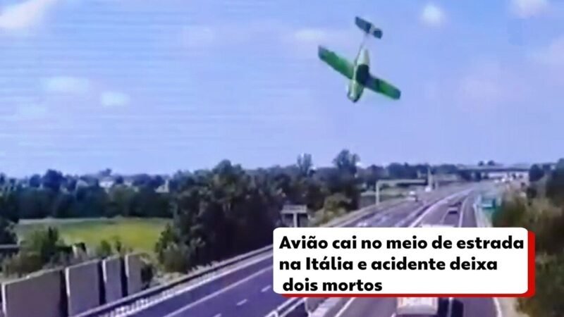 Queda de Ultraleve em Rodovia na Itália